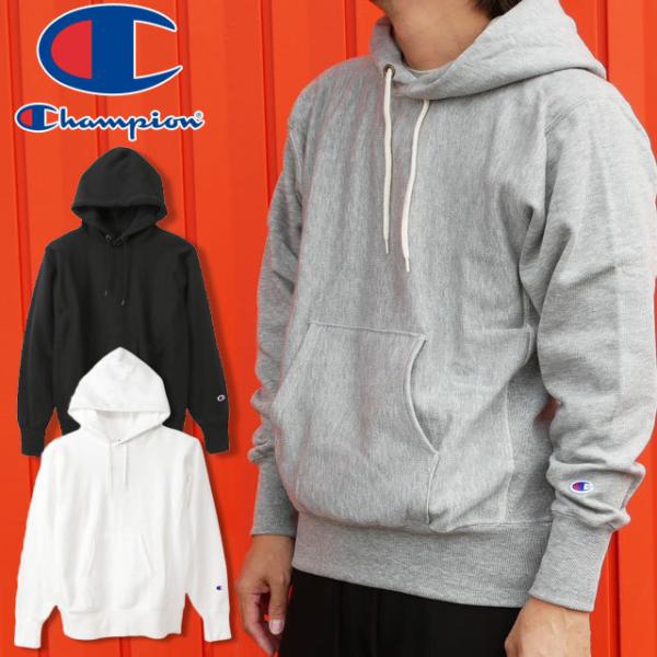 送料無料 メンズ 長袖 チャンピオン Champion C3-N190 L.W.D. アパレル リバースウィーブ ポリプロピレン プルオーバースウェットパーカー リバースウィーブ アウター 上着 羽織 防寒 軽量 保温 ドライ フード ブラック グレー ホワイト Champion（チャンピオン） アパレル メンズ C3-N190 リバースウィーブ