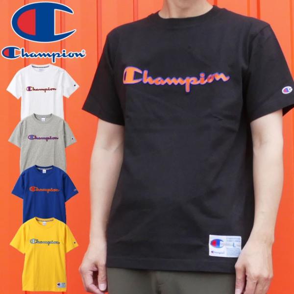 �`�����s�I�� Champion �����Y T�V���c C3-Q301 20SS �A�N�V�����X�^�C�� ���� �e�B�[�V���c ���ST�V���c �N���[�l�b�N �ێ� �g�b�v�X �J�b�g�\�[ �A�p����