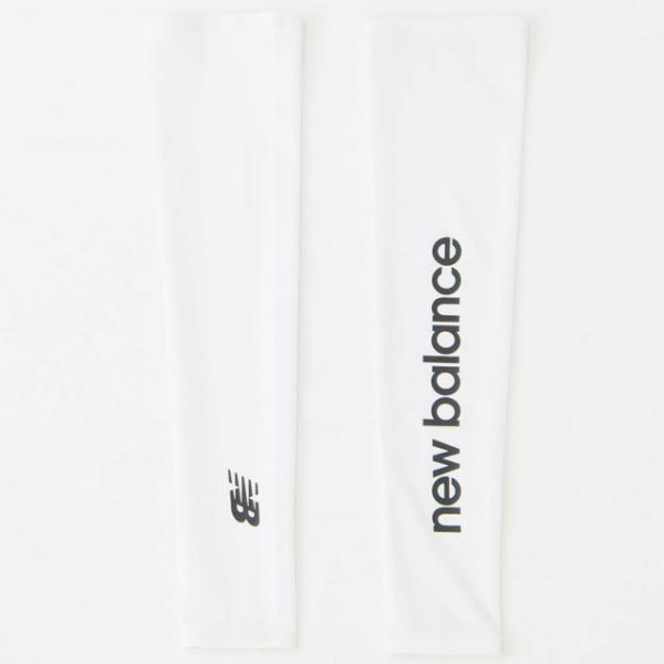 ニューバランス UVアームカバー for her UPF50 伸縮性 ぴったりフィット 薄手素材 軽量 ランニング ジョギング スポーツ レディース 白 トレラン 自転車