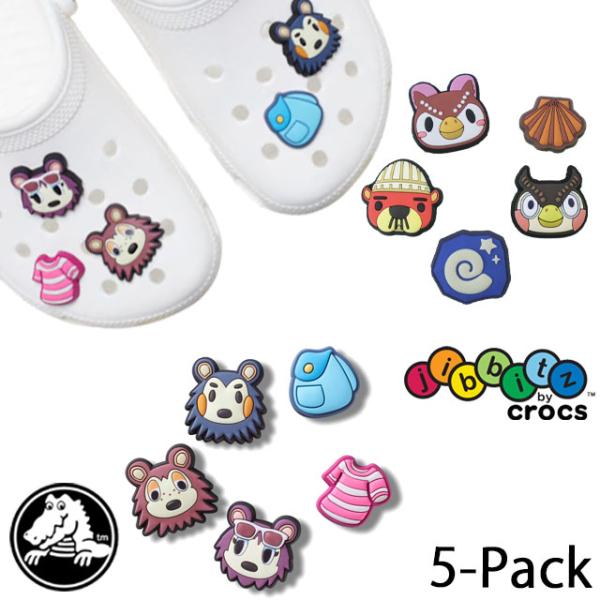 crocs クロックス ジビッツ シューパーツどうぶつの森 5個セット