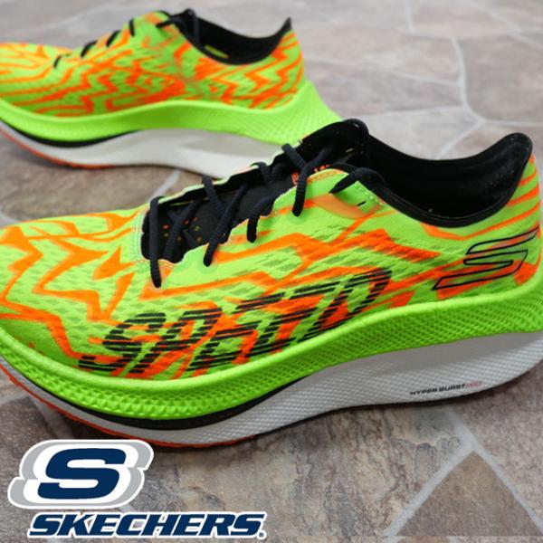 極美品✨️スケッチャーズ　ゴーラン　スピード　ビースト　26cm 緑　オレンジ Amazon | [スケッチャーズ] スニーカー GO RUN SPEED BEAST