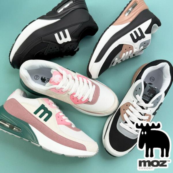 moz（モズ） 厚底 スニーカー レディース ローカット エアークッション