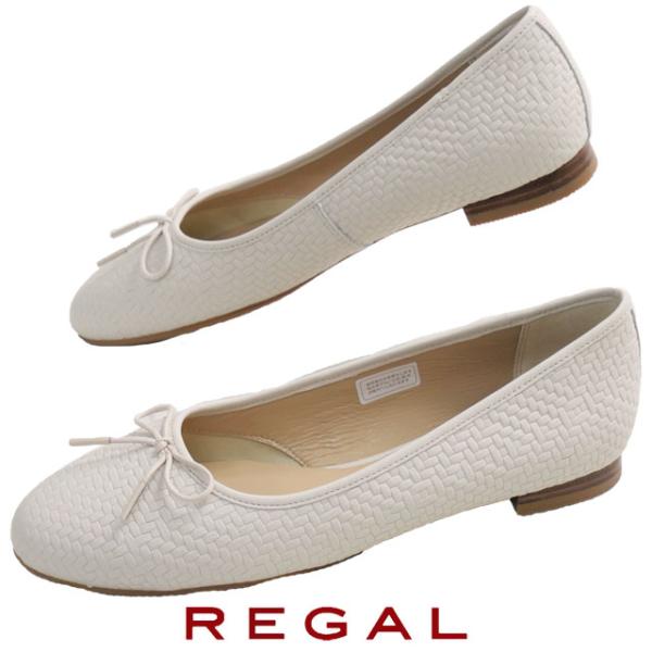 REGAL（リーガル） バレエシューズ レディース ラウンドトゥ レザー
