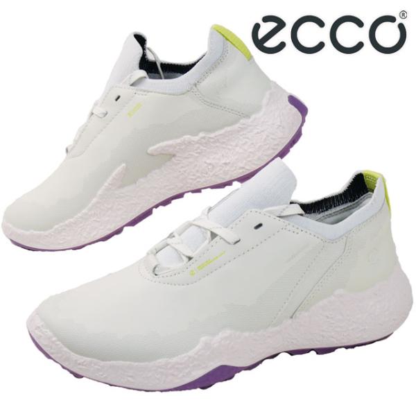 送料無料 ゴルフシューズ スニーカー ローカット レディース SS 春夏 新作 夏新作 秋新作 人気 流行 定番 2025 エコー ECCO GOLF BIOM H5 115003 61058 防水 レザー スパイクレス ウォータープルーフ カジュアルシューズ ホワイト/ラベンダーミスト 白 靴 ecco（エコー） ゴルフシューズ レディース GOLF BIOM H5 防水 レザー