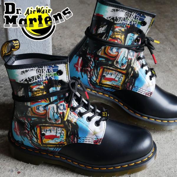 ドクターマーチン Dr.Martens レディース ブーツ 1460 バスキア 2 8ホールブーツ レースアップブーツ ショートブーツ コラボモデル レザーブーツ 本革27187001 ドクターマーチン Dr.Martens レディース ブーツ 1460 バスキア 2 8ホールブーツ レースアップブーツ ショートブーツ コラボモデル レザーブーツ 本革27187001
