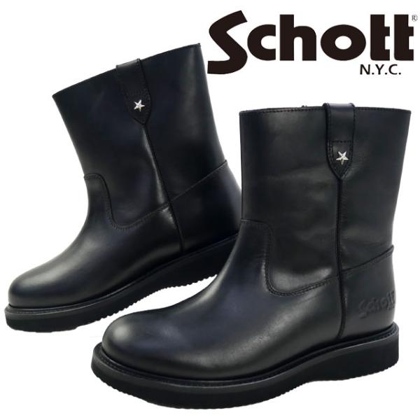 【本日限定】Schott ペコスブーツ　サイズ26.5 Schott N.Y.C（ショット） ペコスブーツ メンズ ウエリントンブーツ