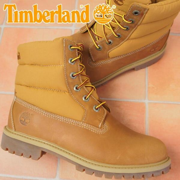 ティンバーランド Timberland プレミアム 6インチ キルト ブーツ ジュニア レディース Tb0a1i2z ウィート ショートブーツ レースアップブーツ シューマートワールド 通販 Paypayモール