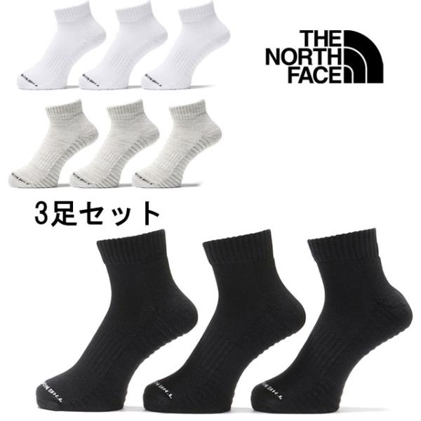 ザ・ノース・フェイス 靴下 メンズ ランニング アンイーブン ドライ 3P アンクル ソックス レディース 3足セット くるぶしソックス 3足組 抗菌 防臭 くるぶし丈