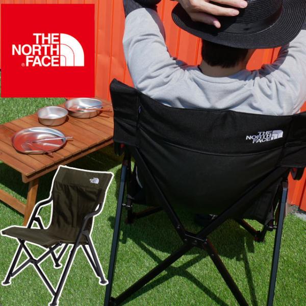 ザ・ノースフェイス THE NORTH FACE 折りたたみチェア TNFキャンプチェアスリム 椅子 NN32201 ローチェア コンパクト ブラック 黒 ニュートープグリーン