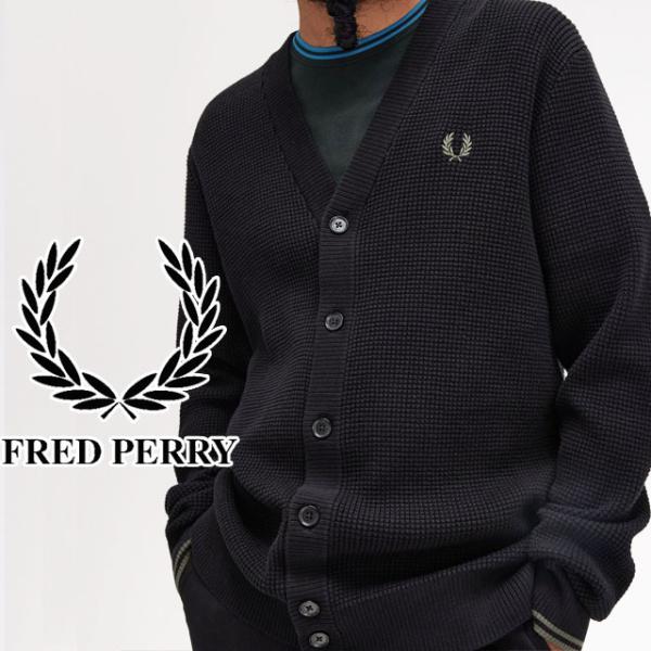 FRED PERRY（フレッドペリー） 爆買 ニット メンズ ワッフルステッチ
