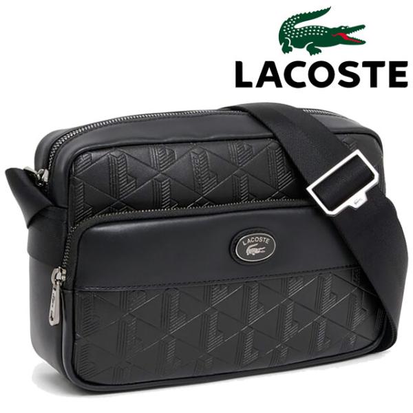【未使用級】Lacoste ラコステ モノグラム ショルダーバッグ smw_r08-e1923