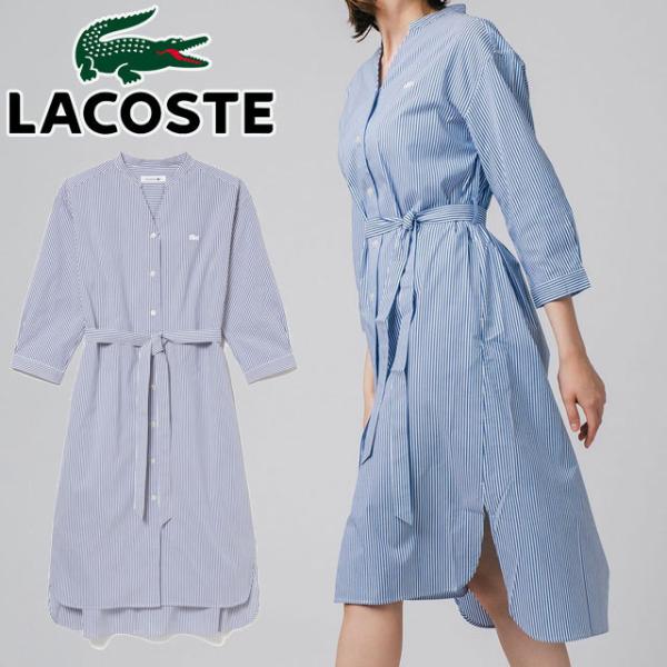 UNISEX S/M ラコステ羊革ワニ凸凹 型押し白ワンピース総柄クロコダイル