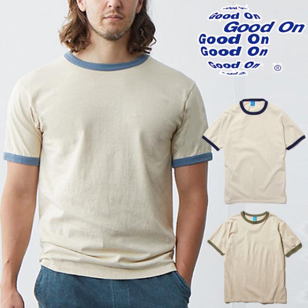 グッドオン Good On Tシャツ メンズ レディース GOST1910 ショートスリーブリンガー ティーシャツ 半袖 トップス カットソー ウェアアパレル クルーネック 丸首