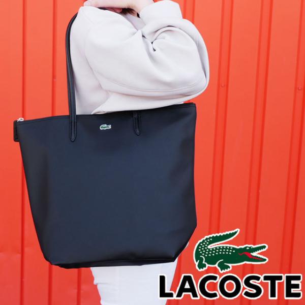 送料無料 メンズ レディース SS 春夏 新作 2022 冬新作 トートバッグ 人気 流行 定番 LACOSTE NF1890X L.12.12 CONCEPT ラコステ バーティカル 肩掛け ロゴ シンプル 黒 ワニ 鰐 smw_r08-nf1890x