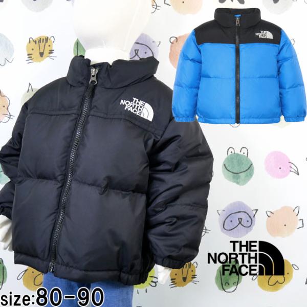 美品！THE NORTH FACE 子ども用ウェア 青/黒　90 THE NORTH FACE（ザ ノースフェイス） ダウンジャケット キッズ ベビー