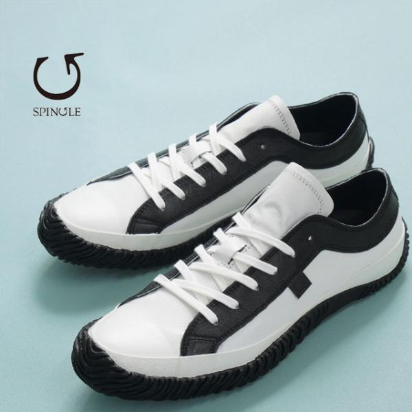 【限定】 SPINGLE ホワイトレザー スニーカー 限定】 SPINGLE ホワイトレザー スニーカー