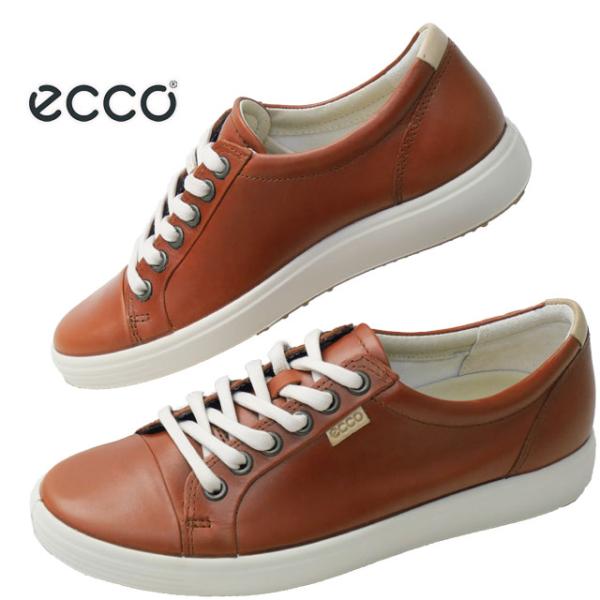 ecco（エコー） スニーカー レディース ソフト 7 W 本革ローカット
