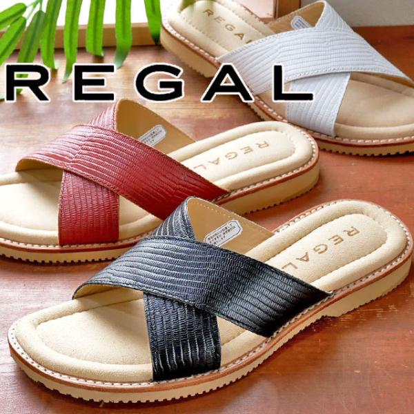 リーガル REGAL 靴 メンズ サンダルスライドサンダル レザー