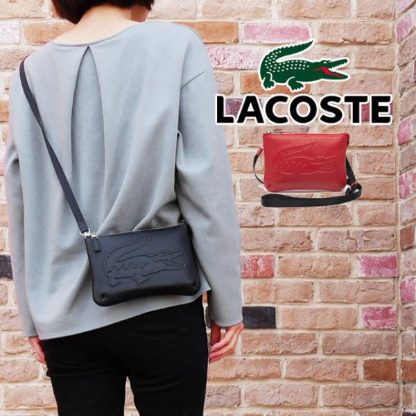 新品 LACOSTE ポーチ ショルダーバッグ 【80%OFF!】