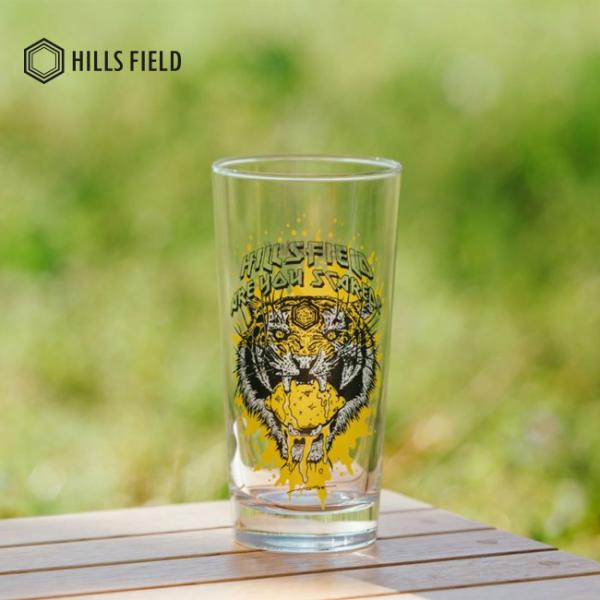 HILLS FIELD ヒルズフィールド 虎レモンサワーグラス HF-GLS-TGR-W 【  コップ 食器 お酒 アルコール ガラス アウトドア 】