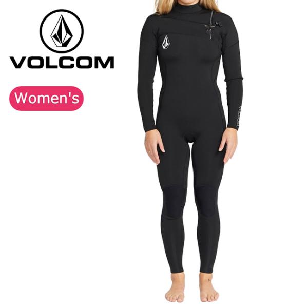 VOLCOM ボルコム Womens Modulator 4/3mm Long Sleeve Chest Zip Fullsuit ウィメンズモジュレーター4/3mmロングスリーブチェストジップフルスーツ BLK O9512305 【 レデ...