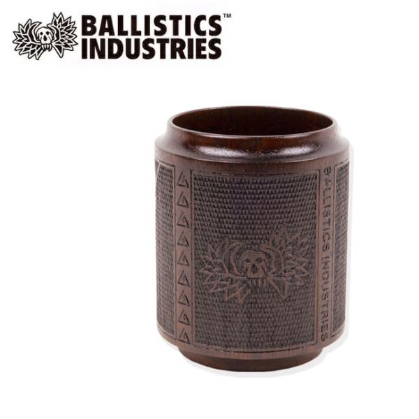 極美品 バリスティクス BALLISTICS チェックリングカップ 拭き漆仕上 CHECKERING CUP BSPC-2106 カップ 木製 コップ ガレージ キャンプ アウトドア outtail_bal059