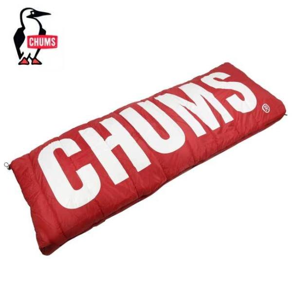 CHUMS  チャムス ロゴスリーピングバッグ　寝袋　シュラフ CHUMS チャムス Logo Slieeping Bag 5 RED ロゴスリーピング