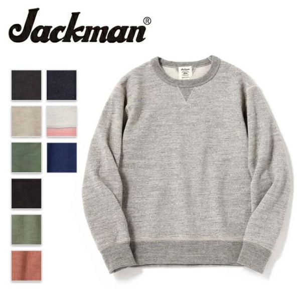 JACKMAN 別注　GG　スウェット　スナップ ジャケット　L　日本製 Jackman (ジャックマン) GGスウェットグラウンドジャンパー 正規通販