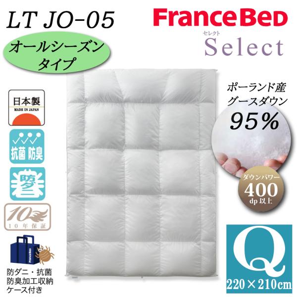日本製高級羽毛掛け布団クイーン250×220 cmダウン95%フェザー5% タンスのゲン 7日LYP17%〜 羽毛布団 クイーン 羽毛ふとん