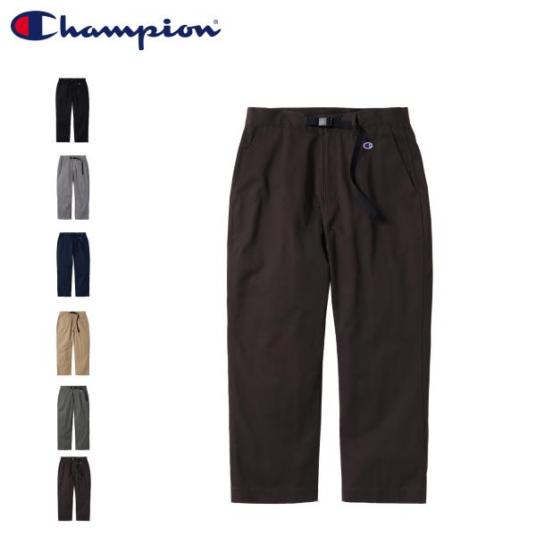 チャンピオン Champion パンツ ロングパンツ メンズ レディース ツイル生地 ウェービングベルト LONG PANTS C8-A202