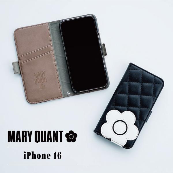 新品 マリークワント iPhone16 手帳型 ケース MARY QUANT sneak_maq-ip16-qt-book