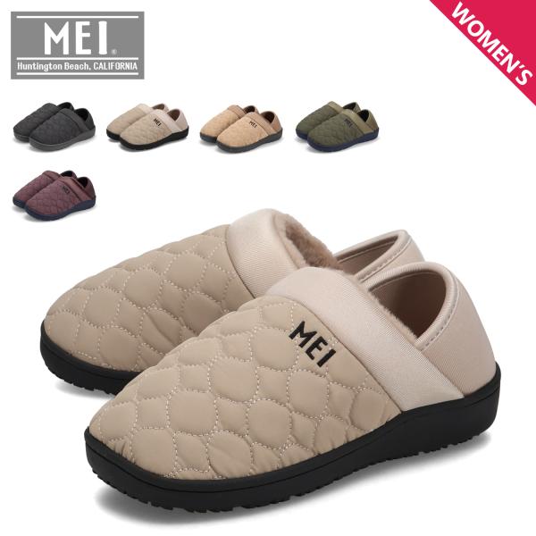 MEI メイ モックシューズ スリッポン バブーシュ ルームシューズ レディース キルティング MOC SHOES MEI-SHL-243001