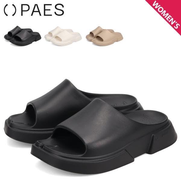 PAES スライド サンダル リカバリーサンダル 26 ブラック ペイズ PAES ペイズ サンダル リカバリーサンダル レディース SLIDE