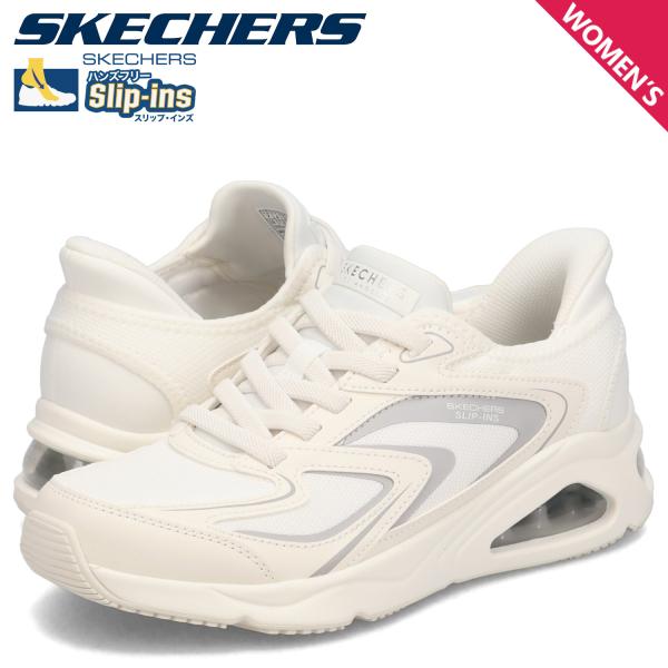 スケッチャーズ SKECHERS スリップインズ トレスエア ウノ イージーグライド スニーカー レディース ホワイト 白 177408 SKECHERS（スケッチャーズ） スリップインズ トレスエア ウノ イージー