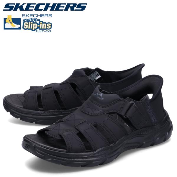 スケッチャーズ　スリップインズ　サンダル ブラック　23センチ スケッチャーズ SKECHERS スリップインズ リボルテッド SS