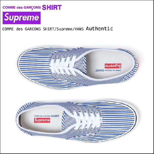 シュプリーム×コムデギャルソン シャツ×バンズ Supreme×COMME des GARCONS SHIRT×VANS スニーカー