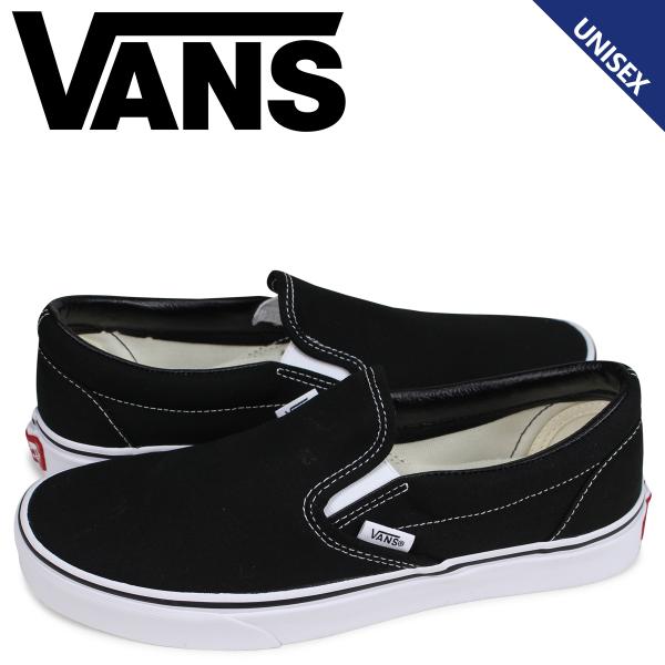 VANS ヴァンズ スニーカー スリッポン メンズ レディース バンズ CLASSIC SLIP-ON ブラック 黒 VN000EYEBLK