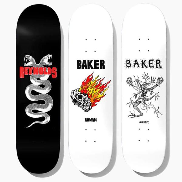 BAKER スケートボードデッキ　８インチ Amazon | Baker ブランド ロゴ スケートボードデッキ -8.0