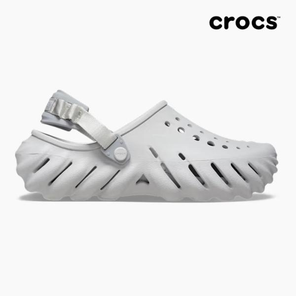 Crocs グレー サンダル*7 crocs 毎日発送 クロックス サンダル メンズ レディース エコー