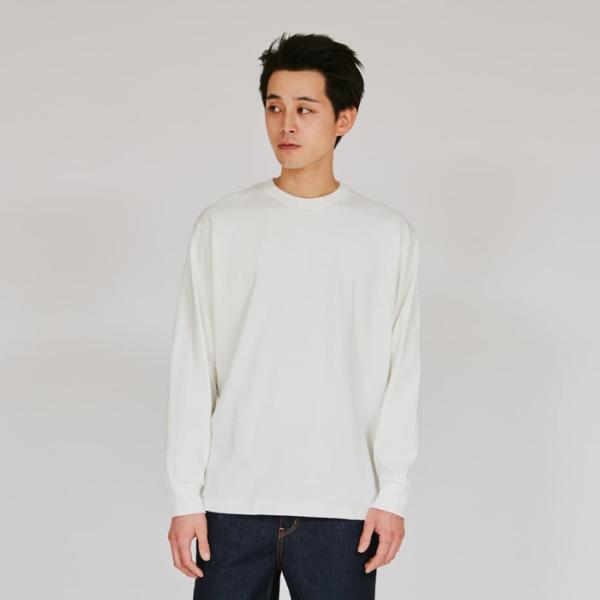 Hanes（ヘインズ） 開封後返品交換不可 シロ 長袖Tシャツ HANES SHIRO
