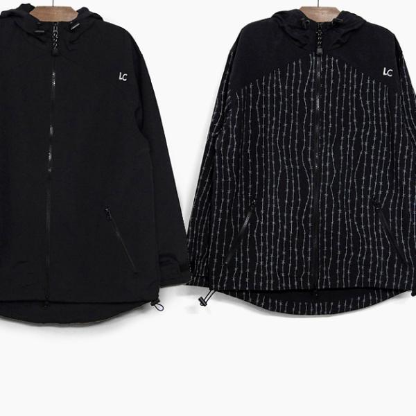 LAST CHANCE ナイロンジャケット フルジップ 有刺鉄線　M USA製 sneaker-bouz_la013004