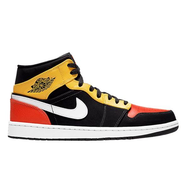 yellow white and black jordan 1