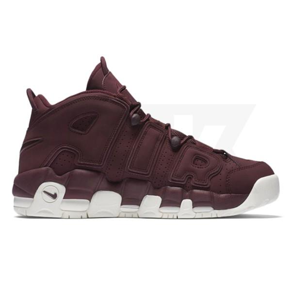 nike air more uptempo maroon