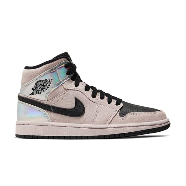 nike air jordan 1 mid iridescent black