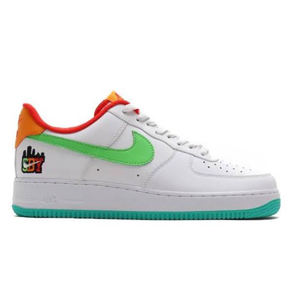 NIKE AIR FORCE 1 SBY COLLECTION WHITE GREEN EMERALD GREEN