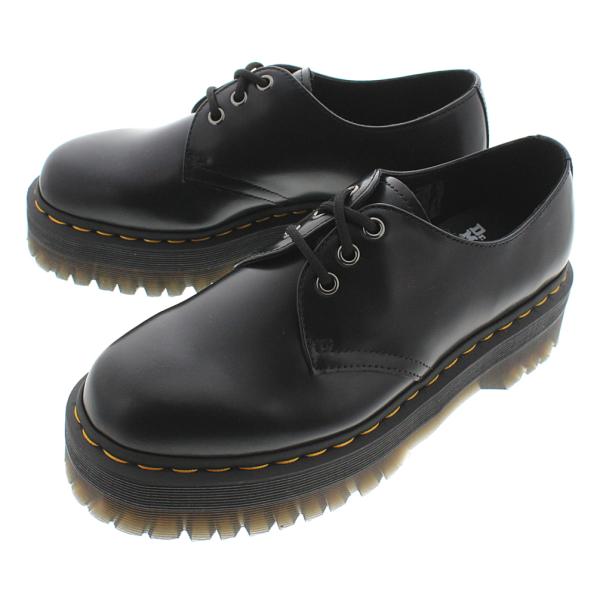 ドクターマーチン 1461 QUAD PLATFORM LEATHER SHOES BLACK POLISHED