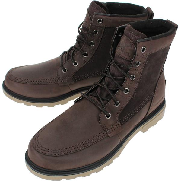 交換送料片道無料 ソレル ブーツ カーソン ストーム ウォータープルーフ CARSON STORM WP ブラックンドブラウン/カーキ2 NM4901-205 SOREL（ソレル） 交換送料片道無料 ブーツ カーソン ストーム