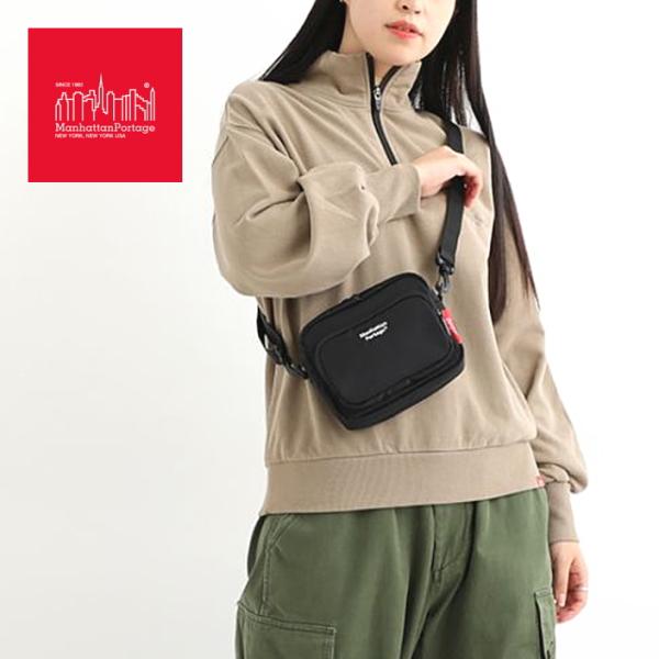 マンハッタンポーテージ Manhattan Portage ザ ブルーム ショルダー バッグ マット ツイル The Broome Shoulder Bag Matte Twill ブラック 1496-MTWL BLK sneaker-soko_10059354