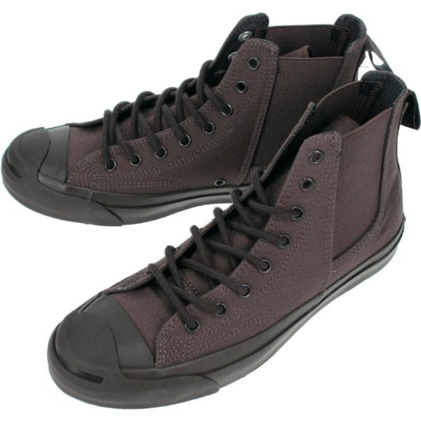 コンバース スニーカー ジャックパーセル サイドゴア RH ハイ JACK PURCELL SIDEGORE RH HI ダークブラウン 1SD196