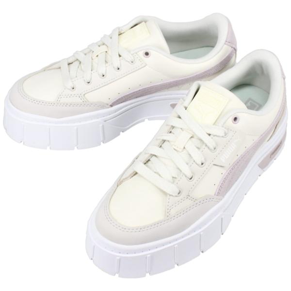 交換送料片道無料 プーマ PUMA スニーカー メイズ スタック リュクス ウィメンズ Mayze Stack Luxe Wns マッシュルーム/マーブル 389853 01 PUMA（プーマ） 交換送料片道無料 スニーカー メイズ スタック